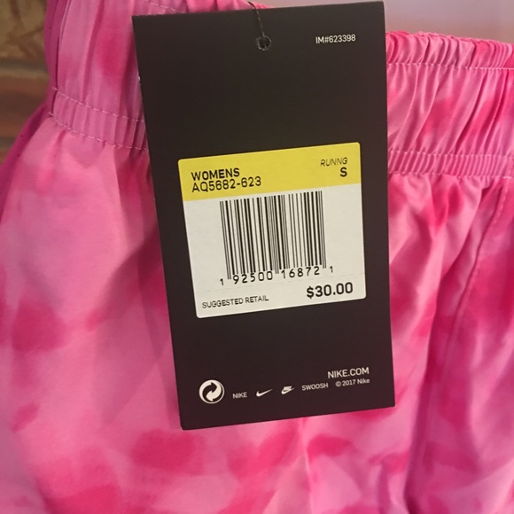 Nike Tie-dyed Dri-Fit Running Shorts Pink - Picture 5 of 7